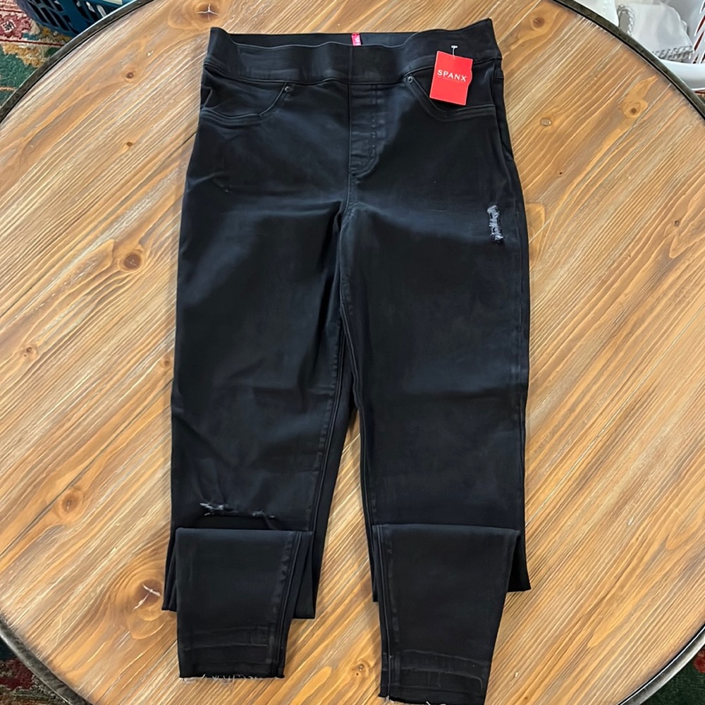 SPANX Distressed Denim legging size M
